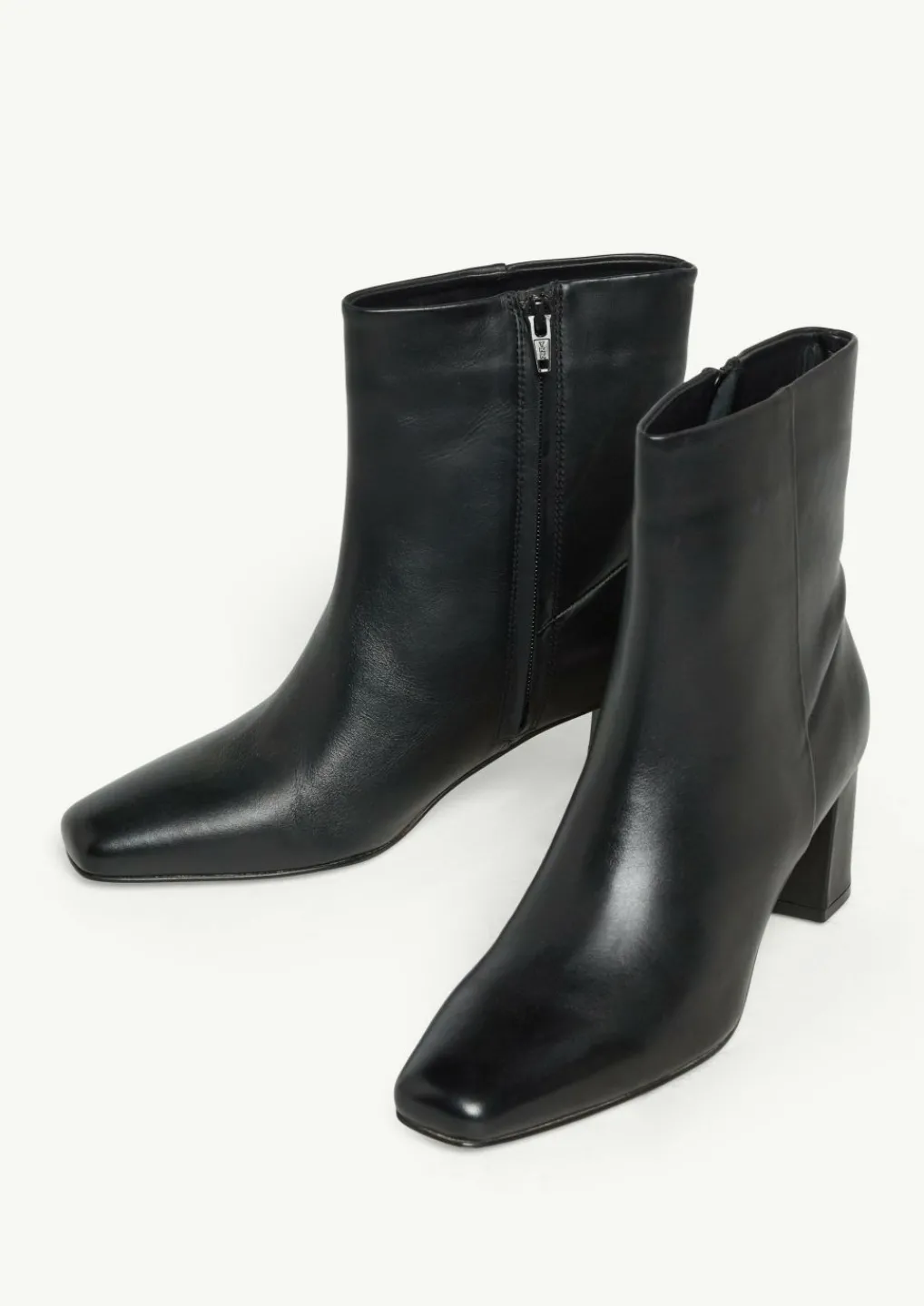 Absatz-Stiefelette aus Glattleder-Comma New