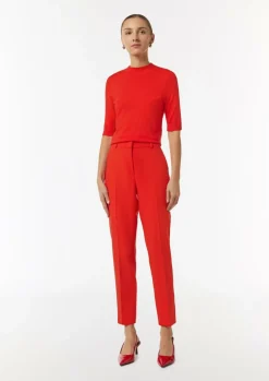 Ankle-Hose mit Eingrifftaschen und Gürtelschlaufen-Comma Discount