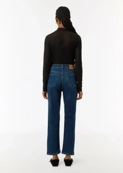 Ankle-Jeans aus Baumwollstretch mit geradem Bein-Comma Hot