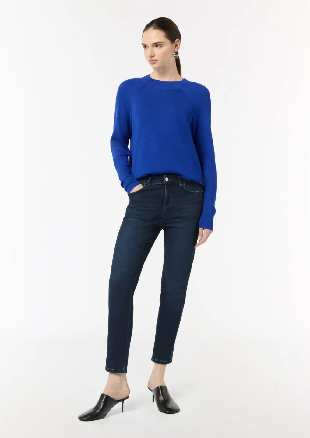 Ankle-Jeans mit Slim Leg-Comma Discount