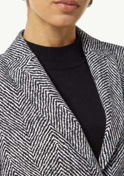 Antaillierter Blazer aus Jacquard-Comma Online
