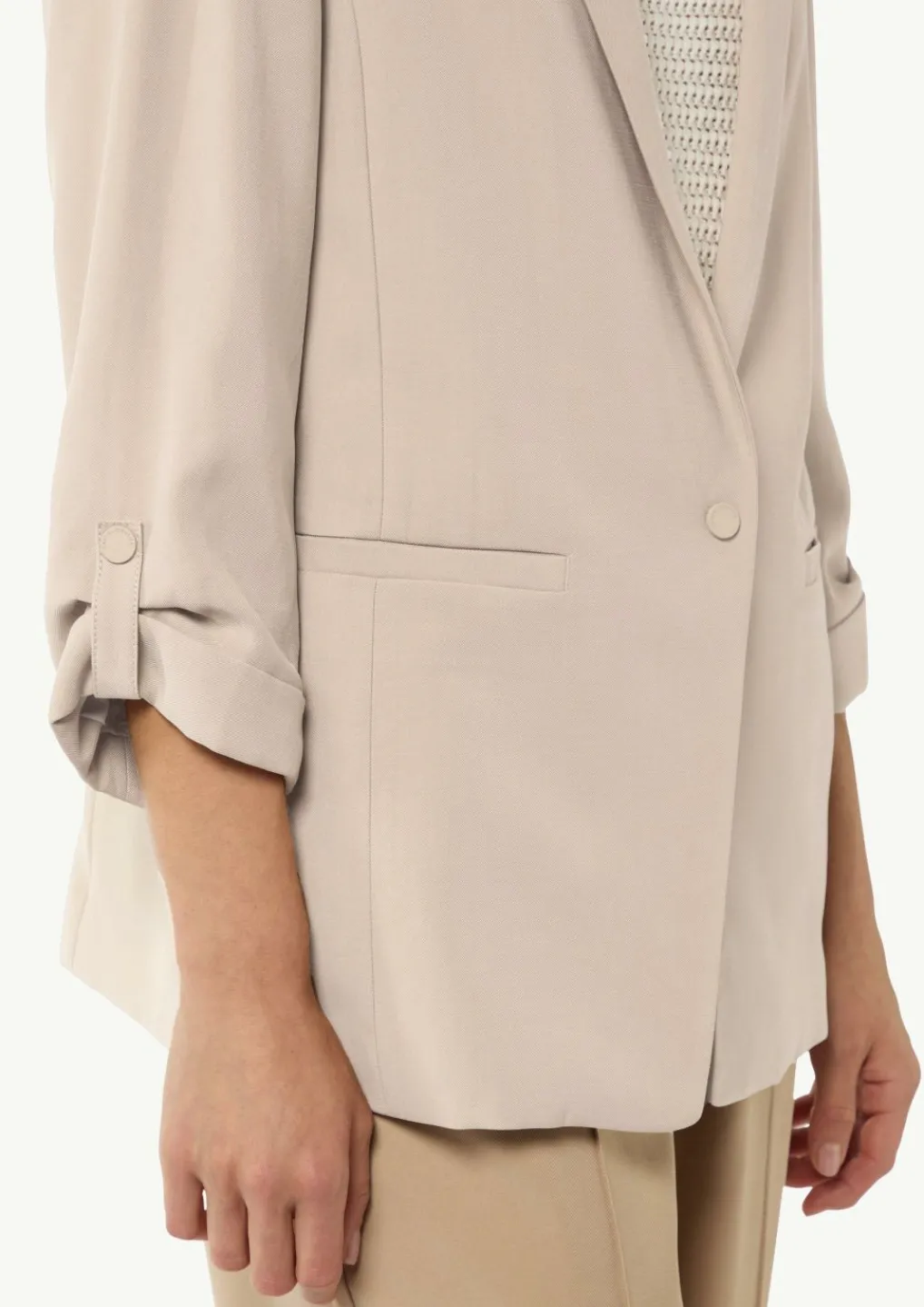 Antaillierter Blazer aus Viskosetwill-Comma Sale