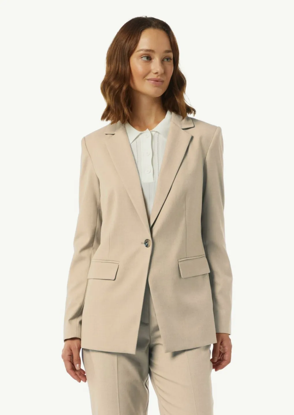 Antaillierter Blazer mit Twillstruktur-Comma Best