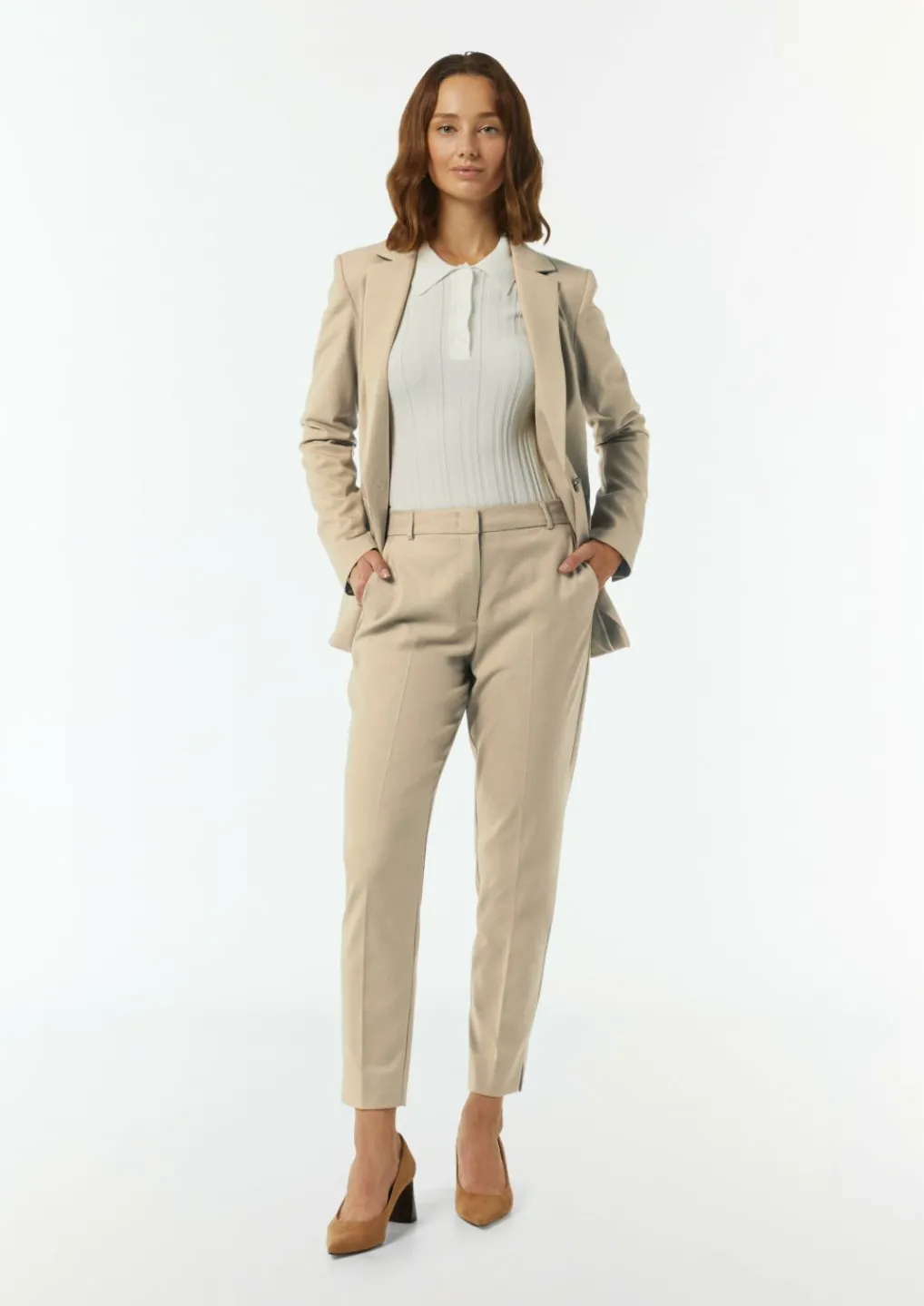 Antaillierter Blazer mit Twillstruktur-Comma Best