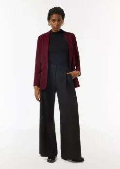 Antaillierter Jacquard-Blazer mit Glitzergarn-Comma Best