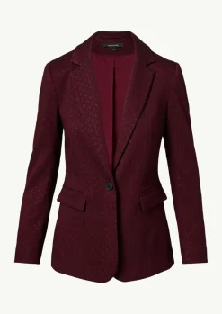 Antaillierter Jacquard-Blazer mit Glitzergarn-Comma Best