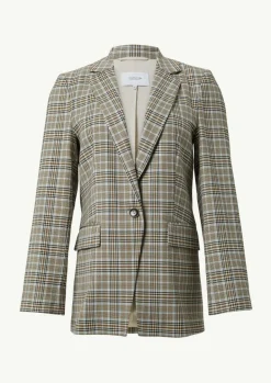 Antaillierter Karo-Blazer-Comma Outlet