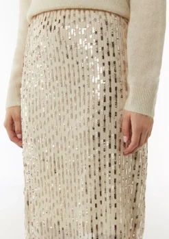 Antaillierter Mesh-Rock mit Jerseyfutter-Comma Online