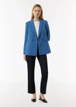 Antaillierter Twill-Blazer-Comma Sale