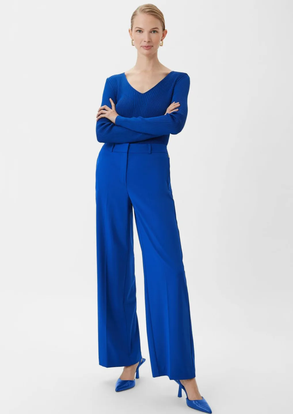 Anzughose mit Wide Leg-Comma Clearance