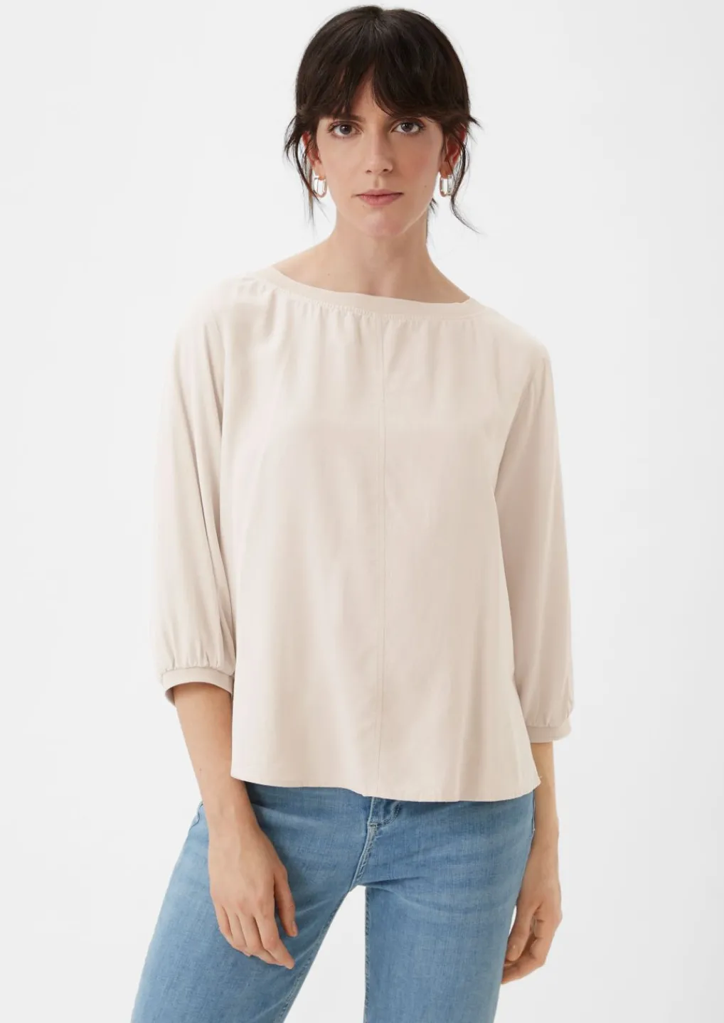 3/4-Arm-Bluse aus Modal-Comma Online