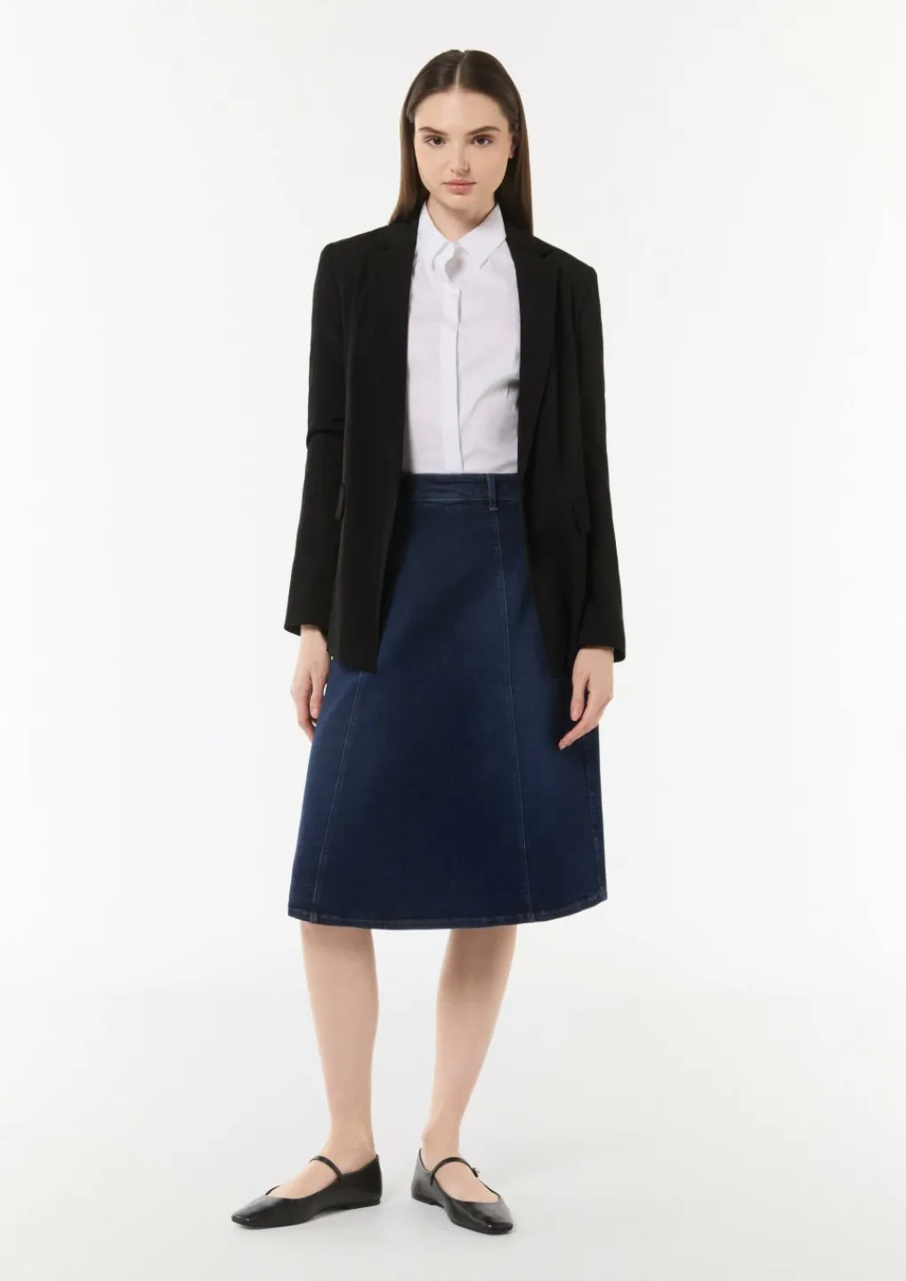 Ausgestellter Jeansrock-Comma Fashion