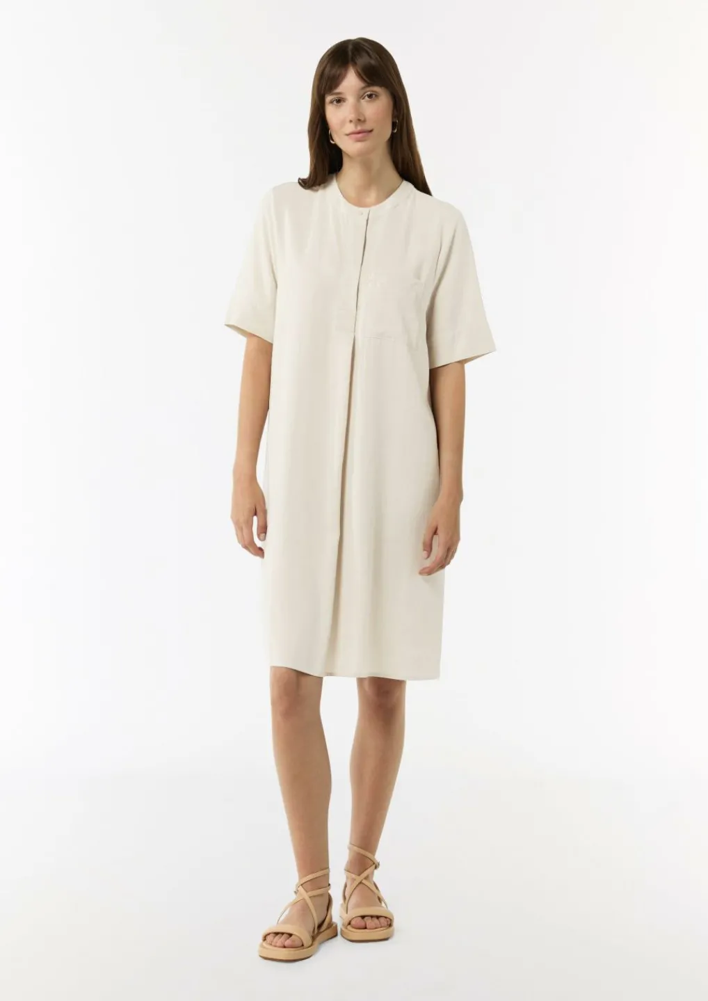 Ausgestelltes T-Shirt-Kleid aus Modal-Comma Outlet