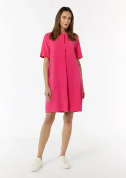 Ausgestelltes T-Shirt-Kleid mit Stickerei-Comma Discount