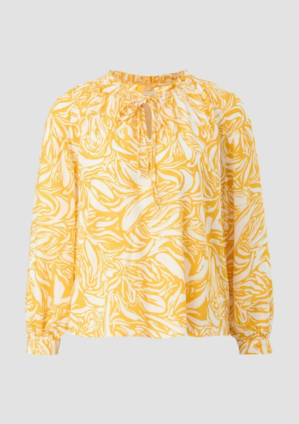 Baumwollbluse aus Crêpe-Comma Fashion
