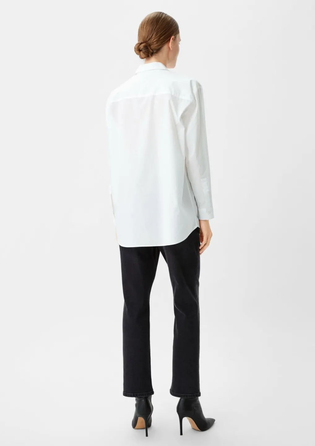 Baumwollbluse mit Paspeltasche-Comma New