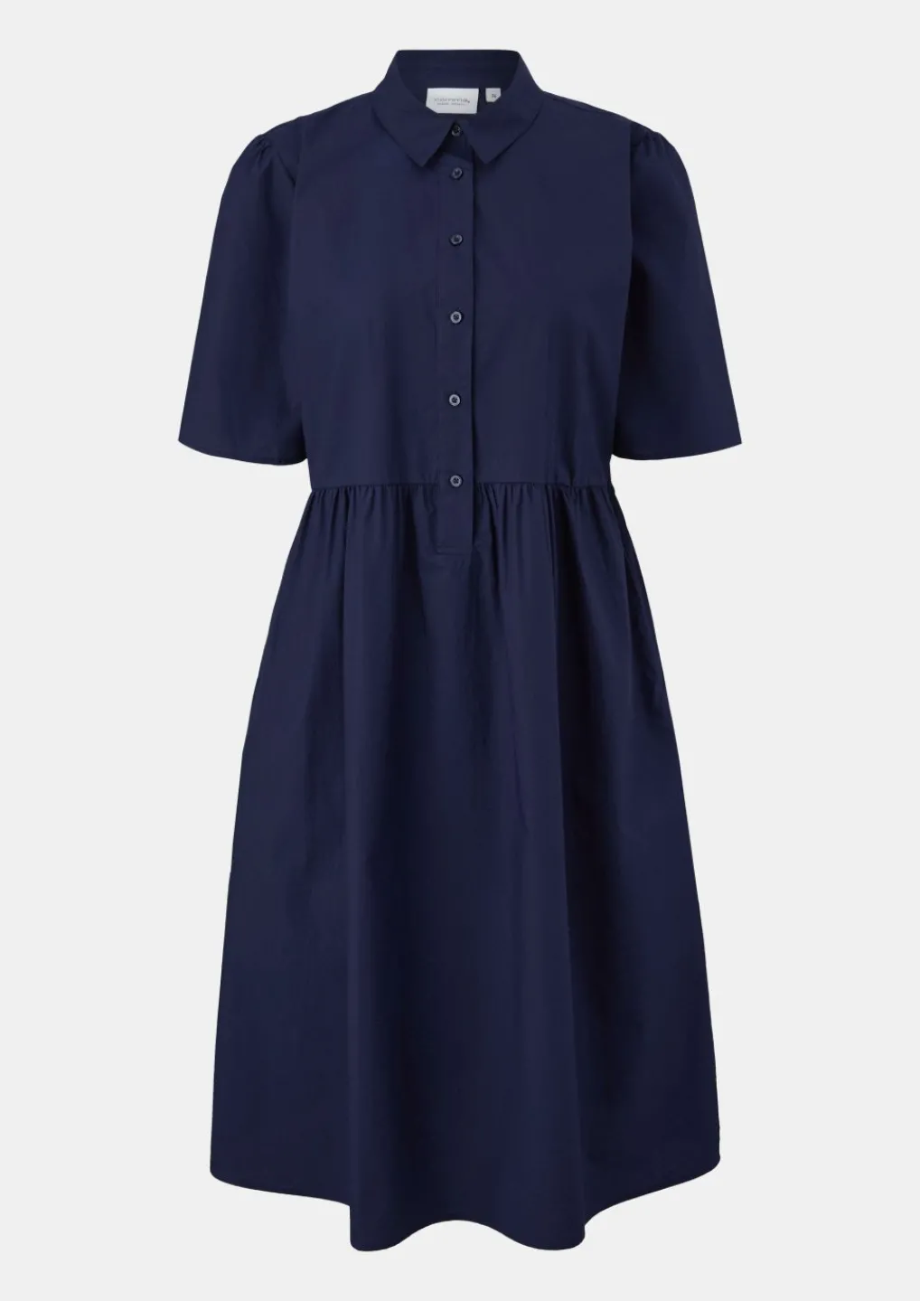 Baumwollkleid mit Hemdkragen-Comma Clearance