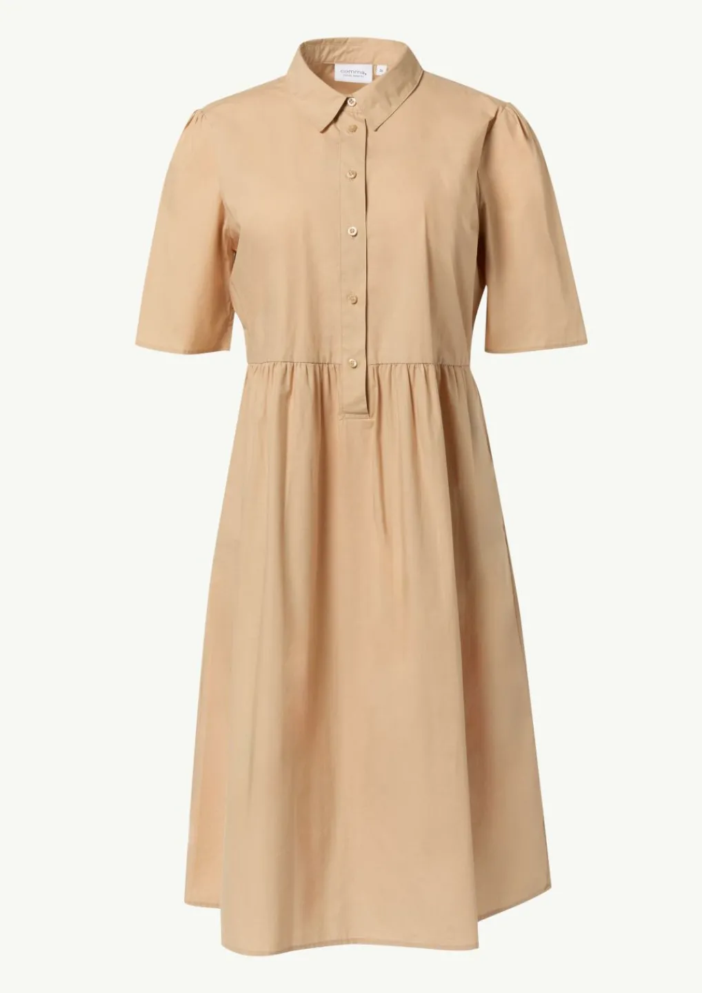 Baumwollkleid mit Hemdkragen-Comma Clearance