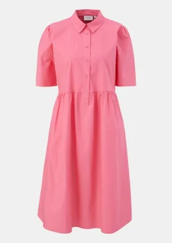 Baumwollkleid mit Hemdkragen-Comma Outlet
