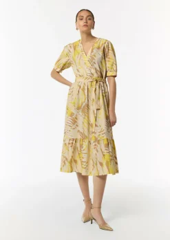 Baumwoll-Kleid mit Puff-Ärmeln-Comma Hot