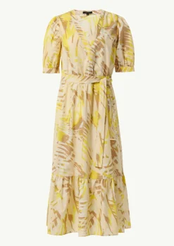 Baumwoll-Kleid mit Puff-Ärmeln-Comma Hot