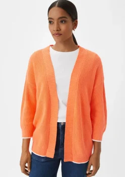Baumwollstrickjacke mit 3/4-Ärmeln-Comma Hot