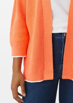 Baumwollstrickjacke mit 3/4-Ärmeln-Comma Hot