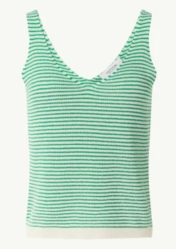 Baumwoll-Stricktop im Slim Fit-Comma Clearance