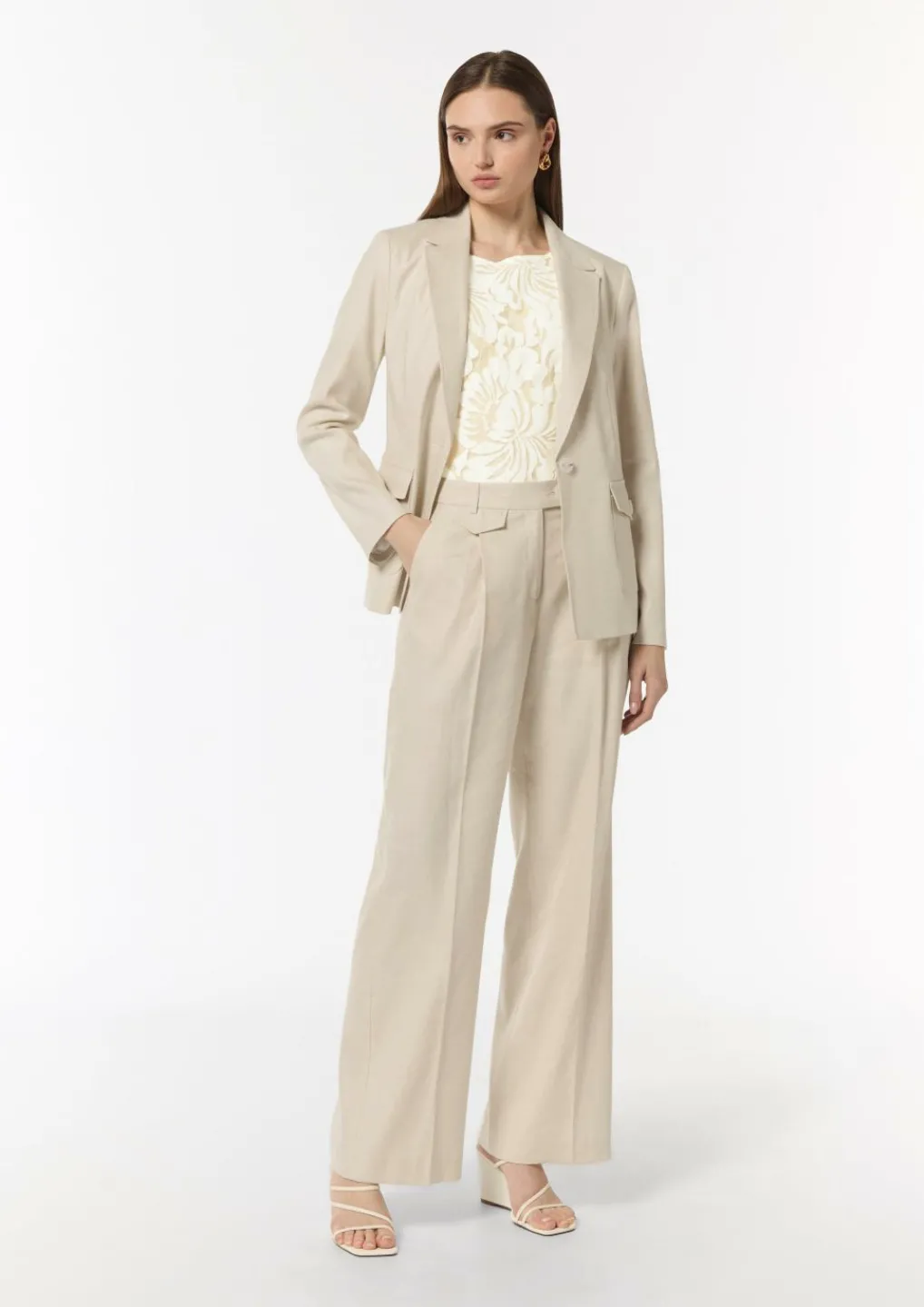 Blazer aus Leinenmix-Comma Outlet