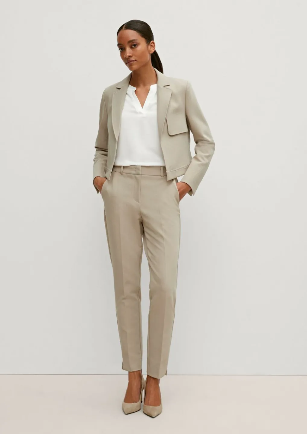 Blazer mit Fischgrat-Muster-Comma Discount