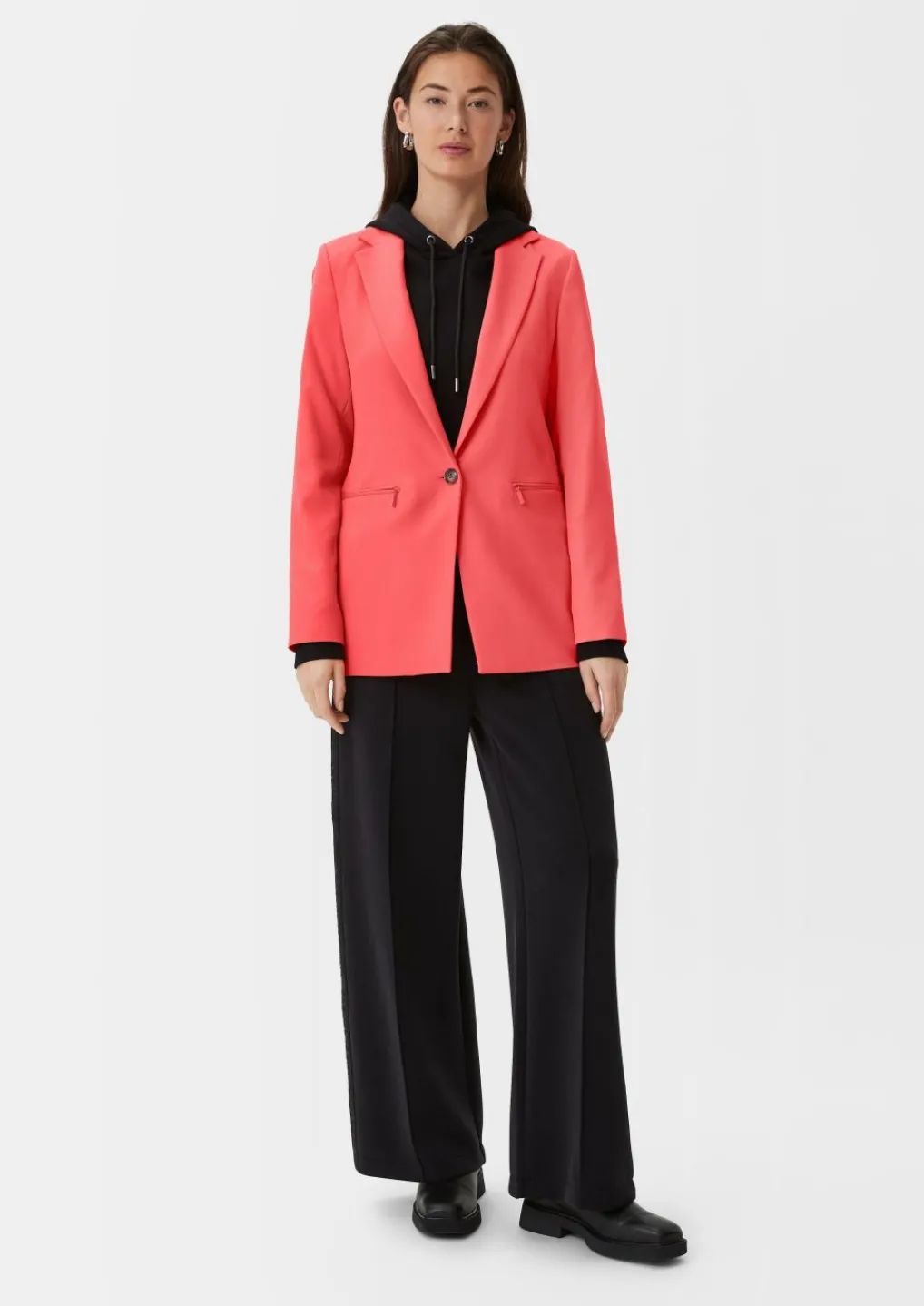 Blazer mit Reißverschlusstaschen-Comma Outlet