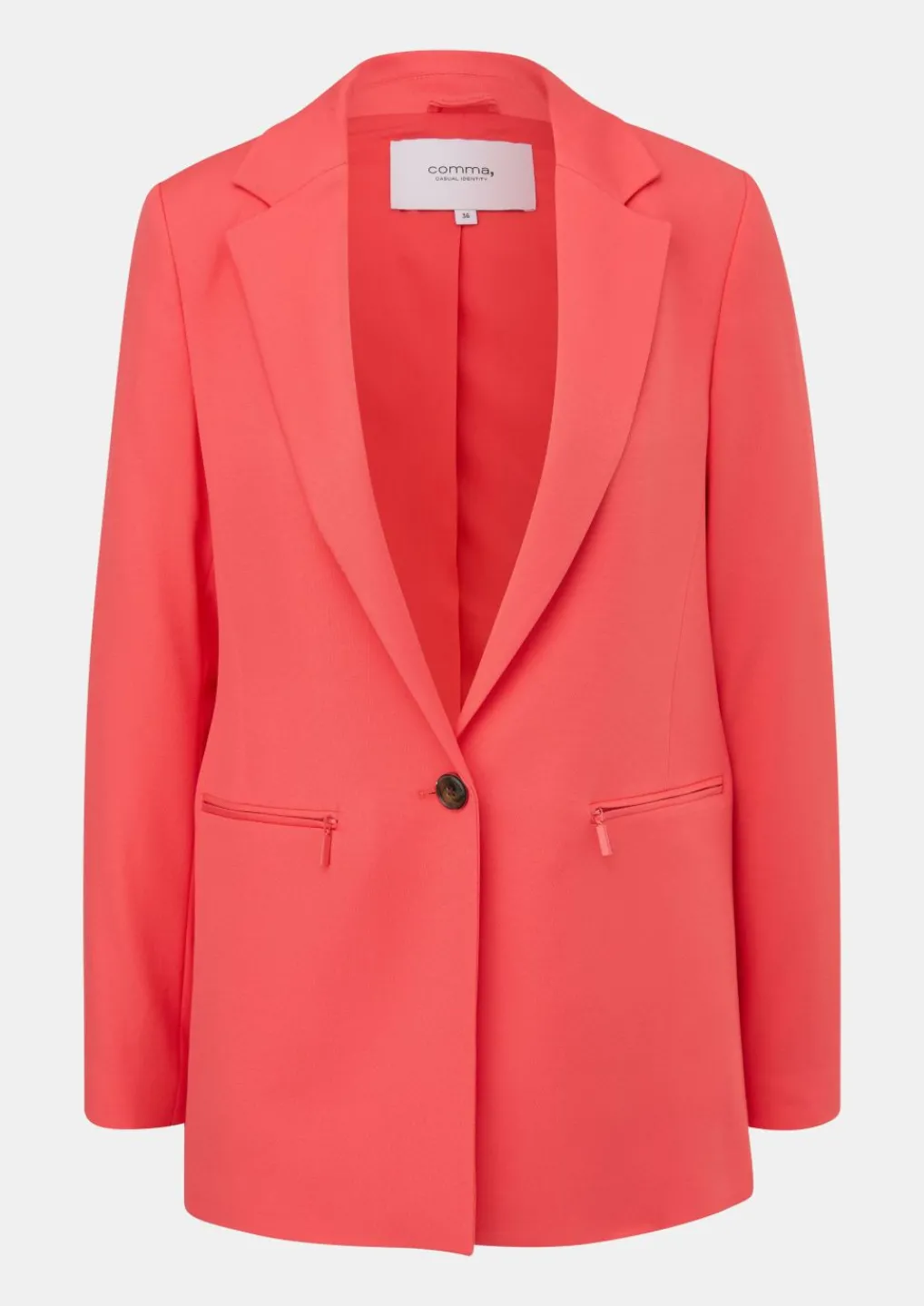 Blazer mit Reißverschlusstaschen-Comma Outlet