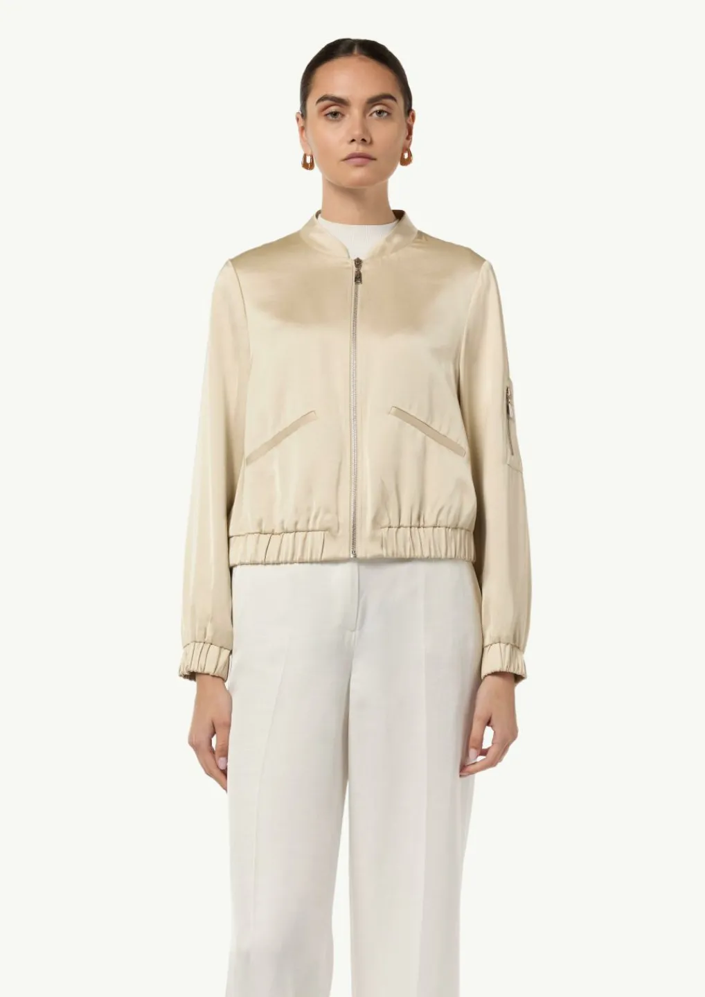 Blouson aus Satin-Comma Outlet