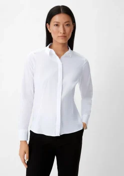 Bluse aus Baumwollstretch-Comma Online
