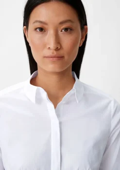 Bluse aus Baumwollstretch-Comma Online