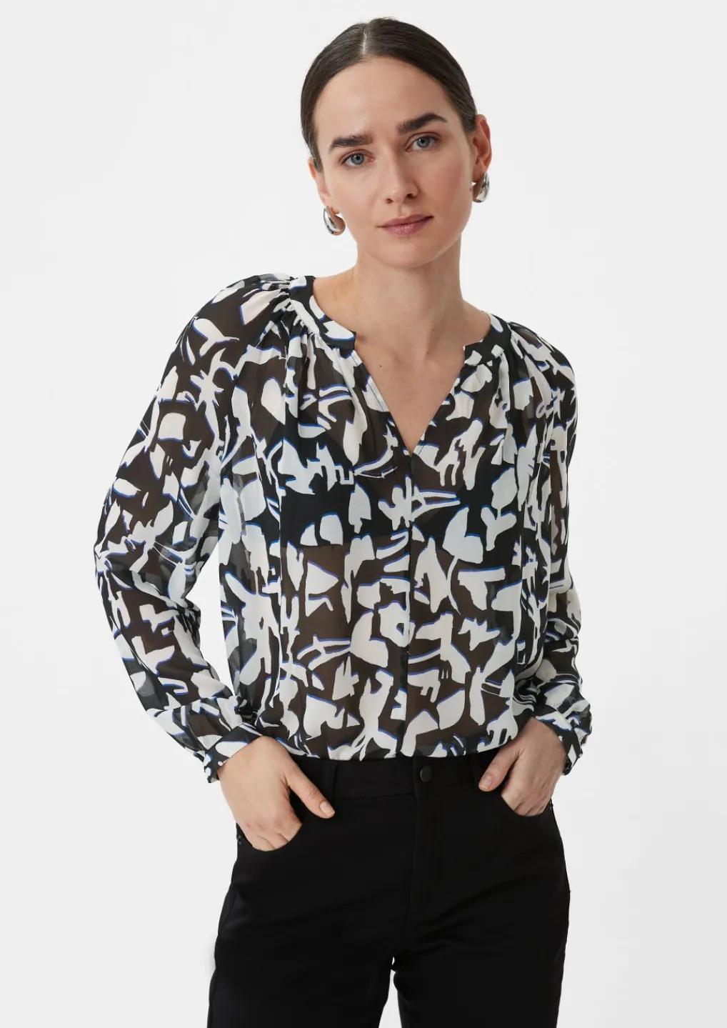 Bluse aus Chiffon-Comma New