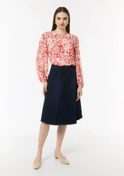 Bluse aus Chiffon-Comma Sale