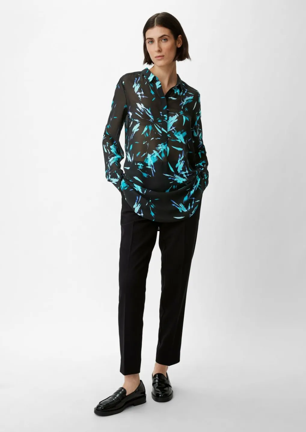 Bluse aus Chiffon-Comma Fashion