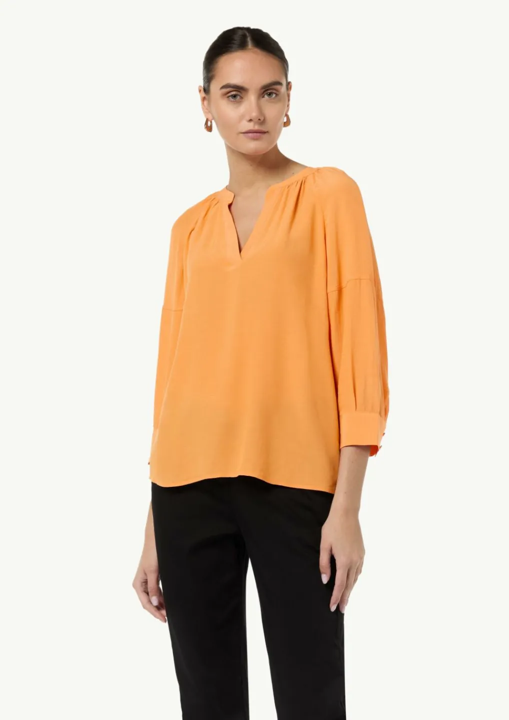 Bluse aus Crêpe-Comma Sale
