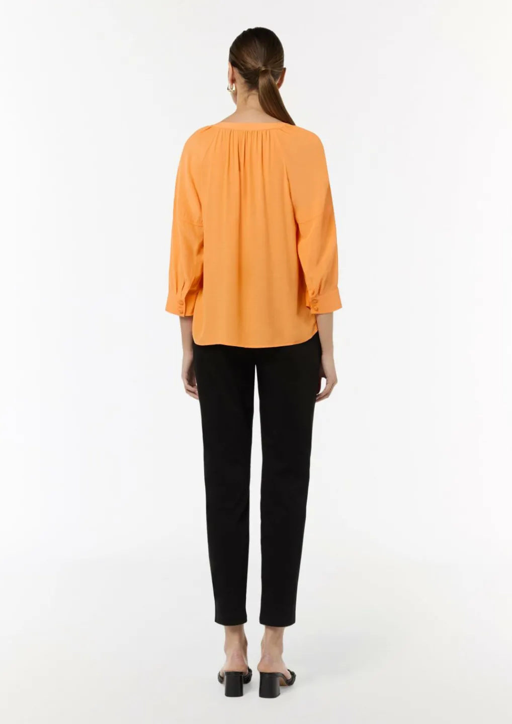 Bluse aus Crêpe-Comma Sale