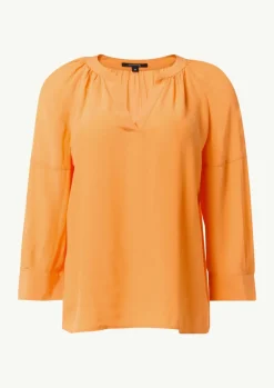 Bluse aus Crêpe-Comma Sale