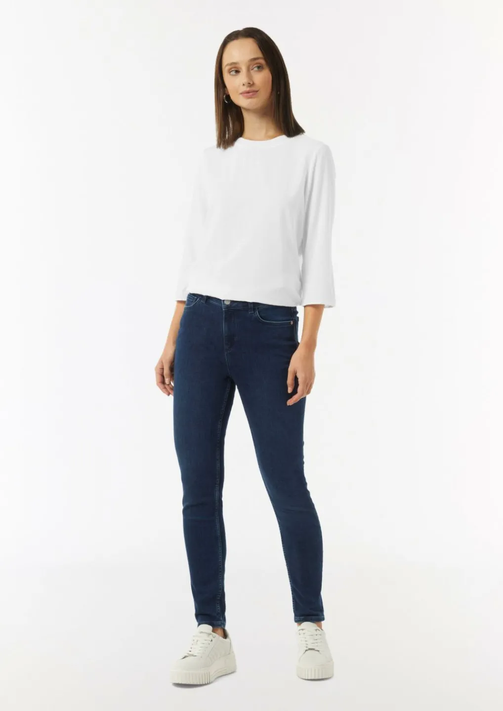 Bluse aus Jacquard mit T-Shirt-Ausschnitt-Comma Sale