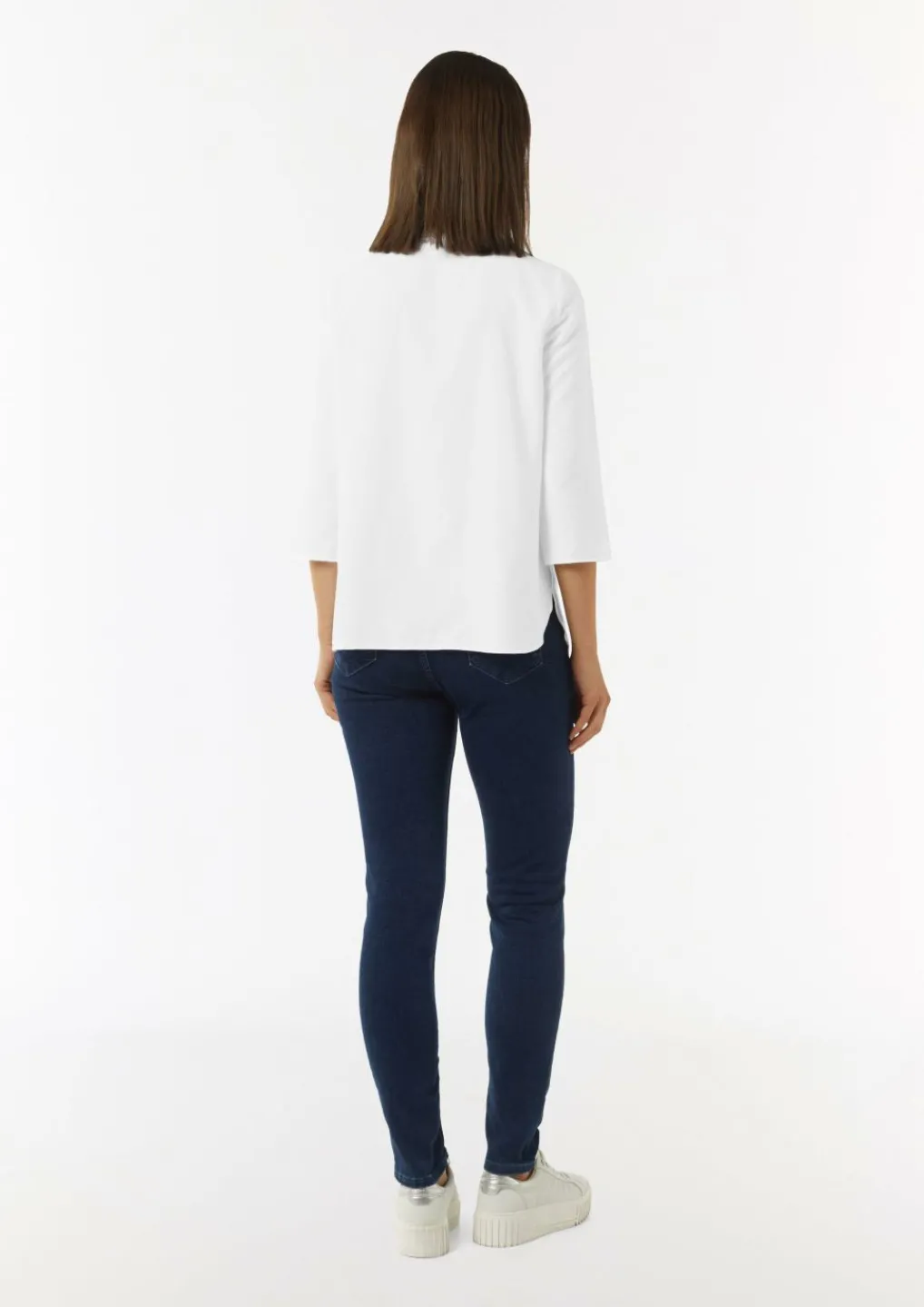Bluse aus Jacquard mit T-Shirt-Ausschnitt-Comma Sale