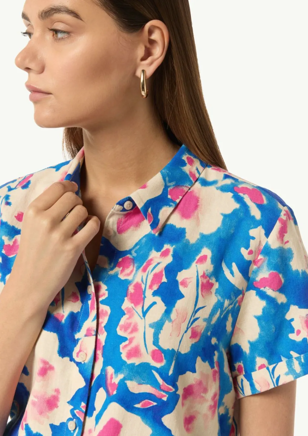 Bluse aus Leinenmix-Comma Clearance