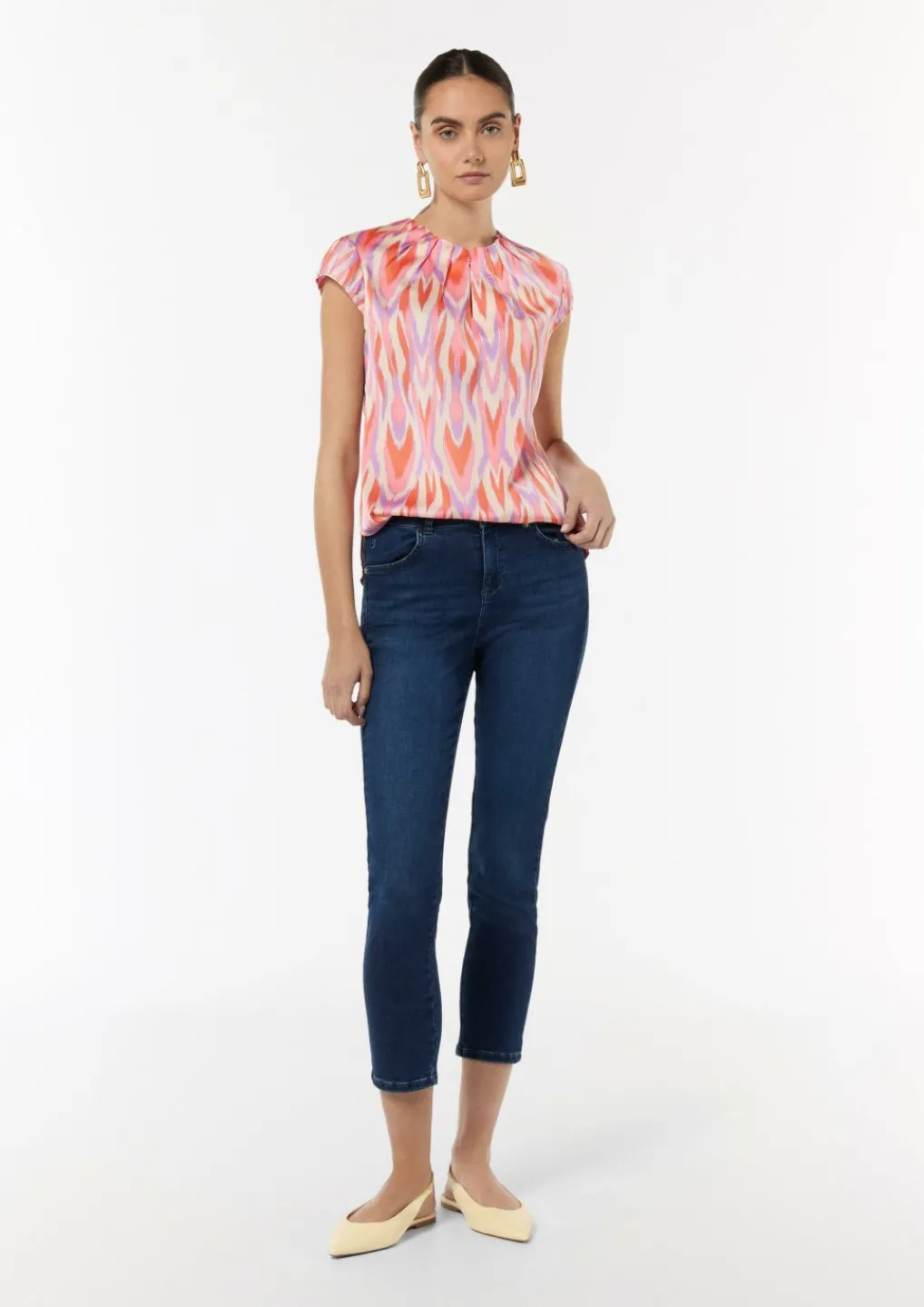 Bluse aus Satin-Comma Outlet