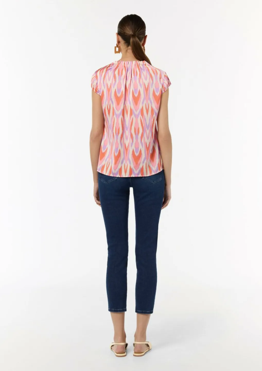 Bluse aus Satin-Comma Outlet
