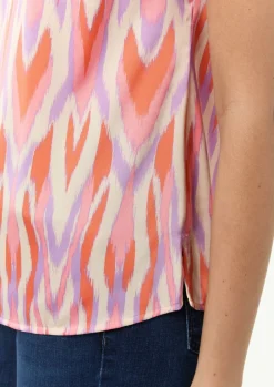 Bluse aus Satin-Comma Outlet