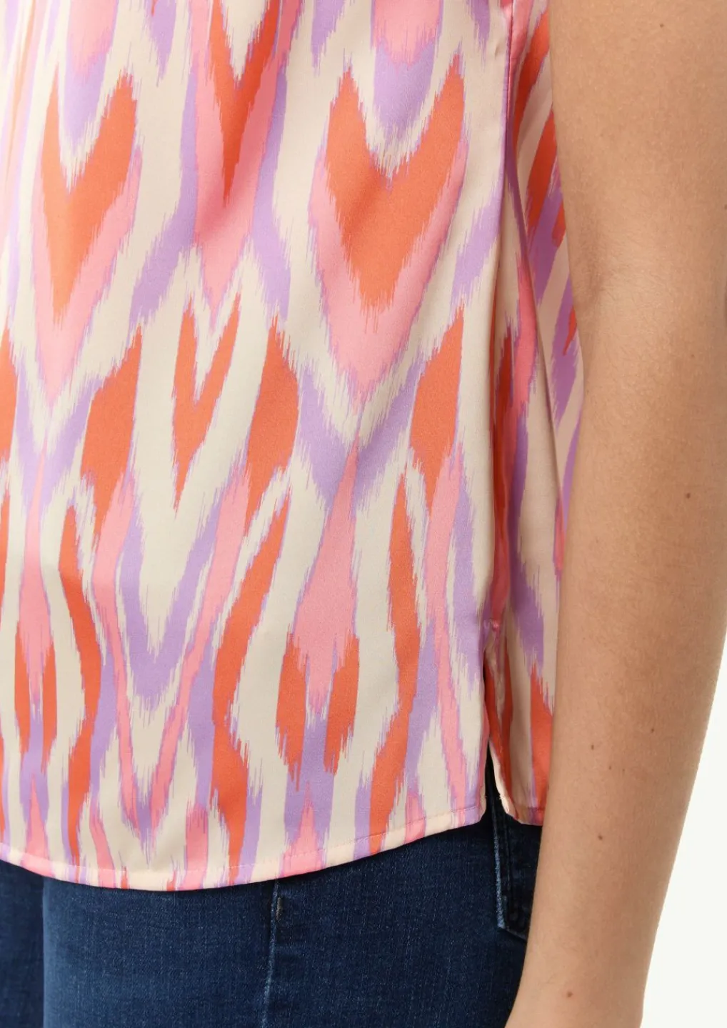 Bluse aus Satin-Comma Outlet