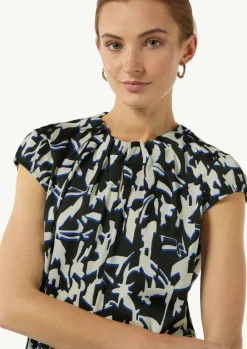 Bluse aus Satin-Comma Sale