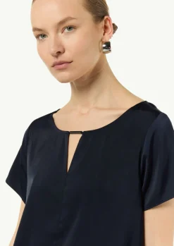 Bluse aus Satin-Comma Sale